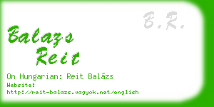 balazs reit business card